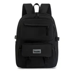 사각 포켓 패션 백팩 퍼플 책가방 여대생 예쁜 천백팩