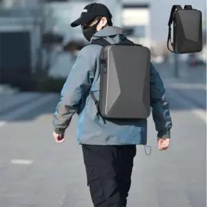 ( )도난방지 확장형 백팩 다용도수납 출장 여행 출퇴근 하드쉘 백팩 비번 안전잠금