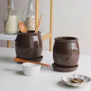 주방수저통 물빠짐 식기 건조 도자기 수저정리함