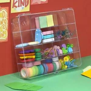 ( )투명 아크릴 포토카드 정리함 케이스 슬리브 보관 수납 박스 다꾸