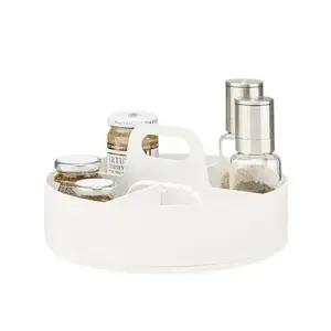 SYSMAX 포르타 라운드 회전 선반 원형 쟁반 수납함 정리함 다용도 보관 트레이 깔끔