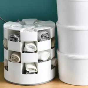 ( )best 회전 속옷 양말 정리함 수납 악세사리 보관함