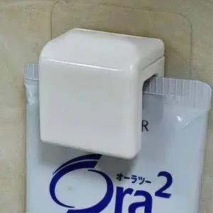 ( )부착식 욕실 치약 보관 걸이 거치대 홀더 수납 걸이대 벽걸이 벽면 꽂이