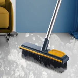 (색상 블루)화장실 바닥 청소솔 스크래퍼 3종세트 물기제거 강력청소 오염제거 다용도 욕실용품