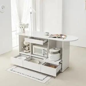 [텐스페이스]파트 1700 LPM 라운드 홈바 테이블 서랍형 MD5328 (수도권무배)