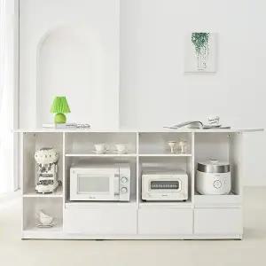 [텐스페이스]클리 2030 LPM 라운드 홈바 테이블 서랍형 MD5331 (수도권무배)