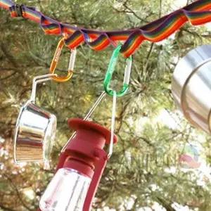 ( )빨래줄 캠핑 캠핑데이지체인 캠핑걸이 로프행어 데이지체인 타프데이지체인