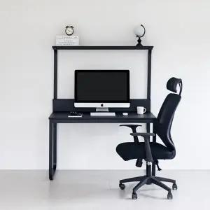 [텐스페이스]선반형 시크블랙 1200 책상 테이블 MD5239 (수도권무배)