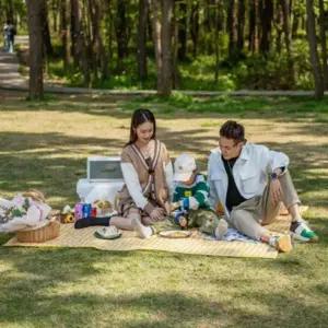 피크닉 매트 휴대용 방수 야외 돗자리 체크200x200