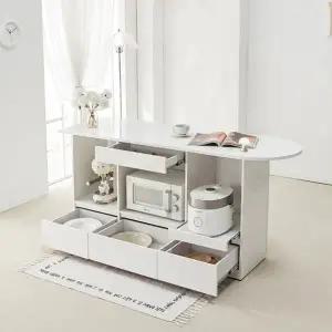 [텐스페이스]파트 1700 LPM 라운드 홈바 테이블 서랍형 MD5328 (수도권무배)