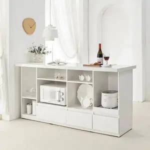 [텐스페이스]클리 1700 인조대리석 홈바 테이블 서랍형 MD5330 (수도권무배)