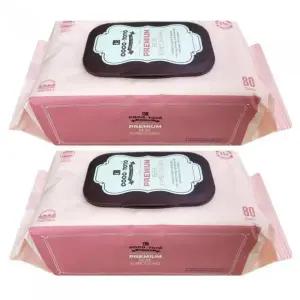 [셀러허브]코코토토 프리미엄 물티슈 캡형 80매 2개 (S10029048)