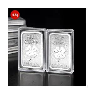 999.9% 행운의 크로버 실버바 0.5g 2개