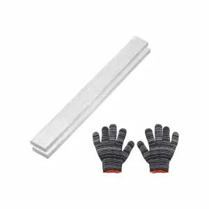 메카닉스티 2 세트 304 스테인리스 스틸 플랫 바 두께 1/8 너비 3/8 4 길이의 장갑 재고 브러시 마감 트림