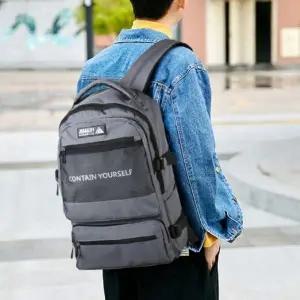 포인트 레터링 빅포켓 메쉬 캐주얼 학생 백팩 가방_24532837