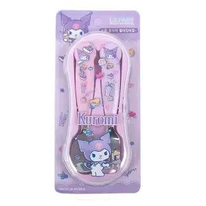 [셀러에이드]쿠로미 편한 스푼 포크 케이스세트 캐릭터 어린이식기