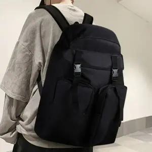 빅포켓 포인트 넉넉한 백팩 배낭여행가방 블랙 책가방_24533418