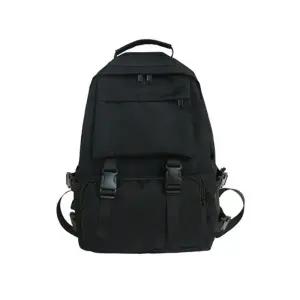 남성백팩 1P 남자 대학생 무지 성인 직장인 가방 블랙_24535428