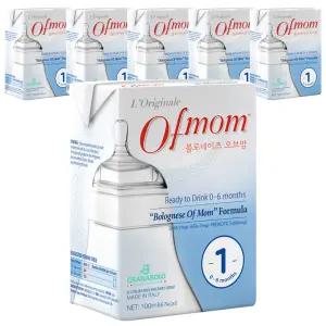오브맘 액상분유 1단계(0개월~6개월) 100ml 6개