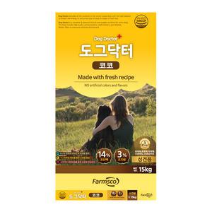 팜스코 도그닥터 코코 15kg 애완견 진돗개 개사료