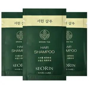 댕기머리 서린 일회용 샴푸 8ml x 100개 여행용 휴대용 일회용샴푸 헤어 세면도구