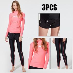 [아르고] 발보아 여성 래쉬가드 3pcs 세트 핑크