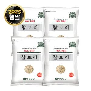 25년 국산 찰보리 20kg (5kgx4) / 햇보리 보리쌀