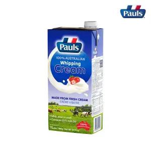 [폴스] 휘핑크림 1L 동물성크림 방목 원유