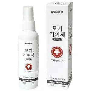 대일제약 모기기피제 스프레이 60ml 2개/벌레퇴치/모기기피/털진드기의 기피
