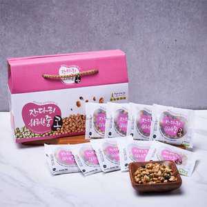 [잔다리마을] 블랙푸드 서리태 청서리태 백태 볶음콩 간식 견과류 12g 33봉