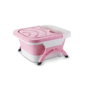 원웨이 접이식 롤링마사지 족욕기 가정용 휴대용 발마사지