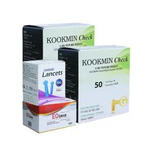 녹십자 국민첵 혈당시험지 100매(27년10월)+침100매+솜100매