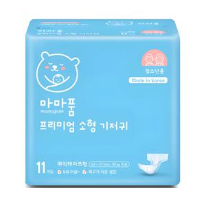 마마품 소형 기저귀 뇌병변장애 청소년용 성인용 체형맞춤 11개입x80팩(총88매)