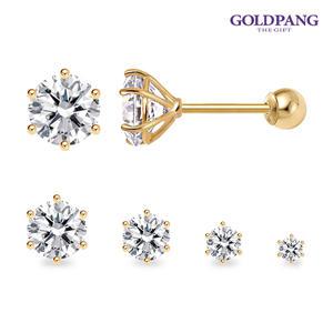 [골드팡] 14k 더블엑셀런트 큐빅 피어싱