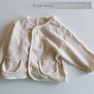 [디작소]여아 남아 유아 아동 봄 와플 가디건 점퍼