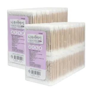맑은 나무이야기 더착한 순면 멸균 고급면봉 나무 코튼면봉 100P x 40개 총4000개