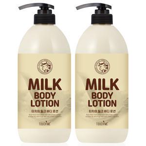 터치미 밀크 바디로션 대용량 고보습 1000ml 2개