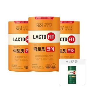 락토핏 코어 60개입, 3개 + 증정(당케어프로(30포), 1개)