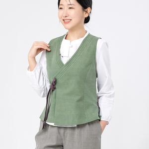 핀턱 고름조끼 조끼단체복 예쁜법복 생활한복 3127