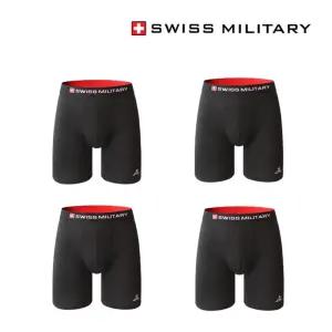 스위스밀리터리 남자팬티 매쉬페널 롱 드로즈 4장 속옷세트 기능성 /A,B,C,D세트