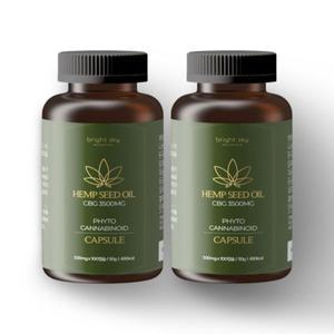 브라이트스카이 7% 햄프씨드오일 캡슐 100g CBD CBG 카나비노이드 대마종자유 오일