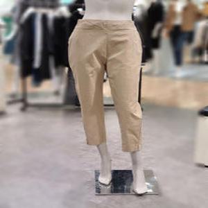 [트리아나] 소고 면 반밴딩 배기바지AJ2XA11