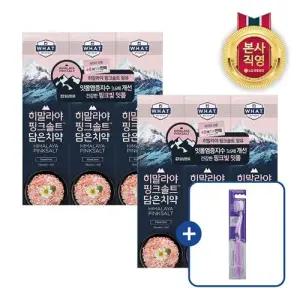 죽염 히말라야핑크솔트 플로럴 치약 100g X 6개 + 퍼플 화이트닝칫솔 1입