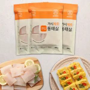 피터씨마켓 가시제로 한입동태살 500g 3개 기획세트/   동태전/부침전/명절제수음식/제수용/전요리/아이반찬