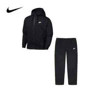 [나이키] 츄리닝 집업일자세트 블랙 기모 국내AS