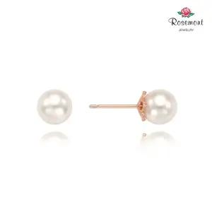 [로즈몽] 실버 귀걸이(8mm진주) RC0104