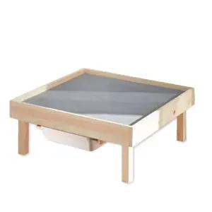 레고호환 편백나무 접이식 레고테이블 서랍형 4인용