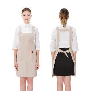 메쉬 양면 무광 H형 방수 앞치마 (중) 파스텔 카페 식당