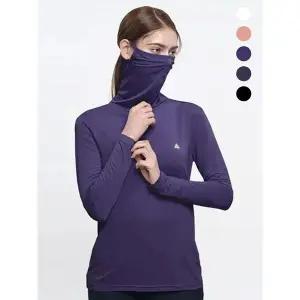 [하프클럽/이지바이]이지바이 올커버 여성 냉감 마스크넥 긴팔 티셔츠(W5ST38)