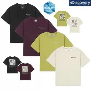 [디스커버리키즈](마산점)DKRS75053 키즈 프레시벤트 워싱 사각 그래픽 반팔티셔츠